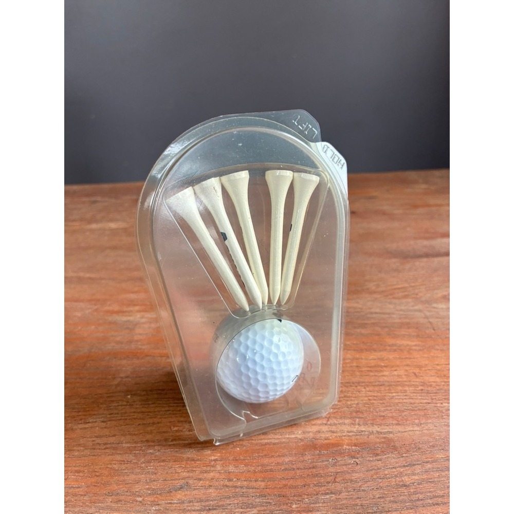 Vintage Top Flite XL Golf Ball and 5 Aames Wooden Tees New in Package - Picture 1 of 4